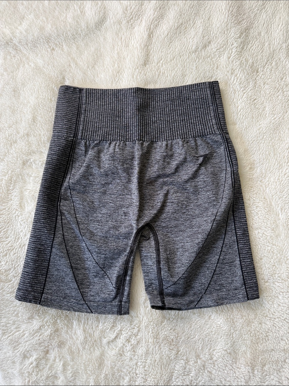 Gymshark Charcoal Grey High-Waist Bike Shorts